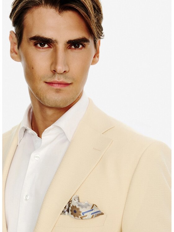 Pako Lorente Pako Lorente Marynarka P26SF-3G-034 Beżowy Slim Fit