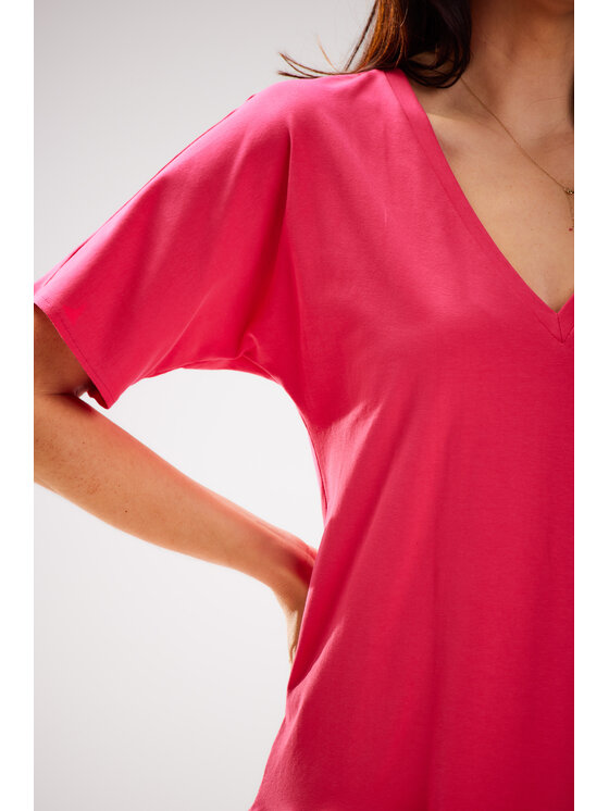 Infinite You Infinite You Sukienka letnia M295 Fioletowy Basic Fit