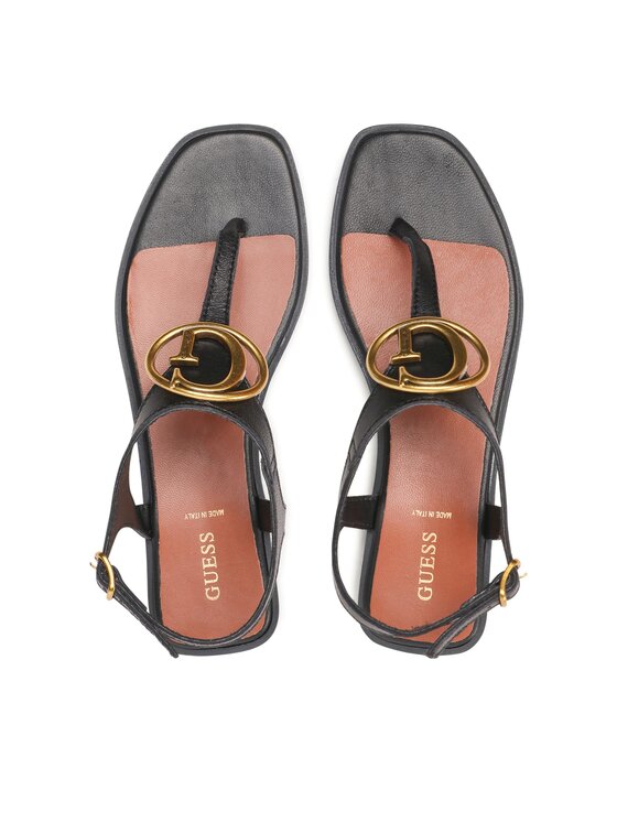 Guess Sandalen Miry FL6MRY LEA21 Schwarz | Modivo.de