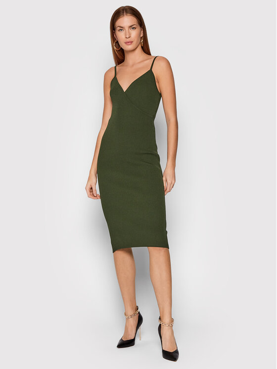 Vestito di maglia Haley W1YK05 R2UK0 Verde Slim