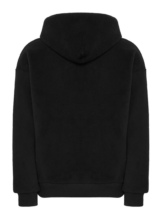 BOSS BOSS Majica dugih rukava Sw_Teddy Sly 50569779 Crna Relaxed Fit