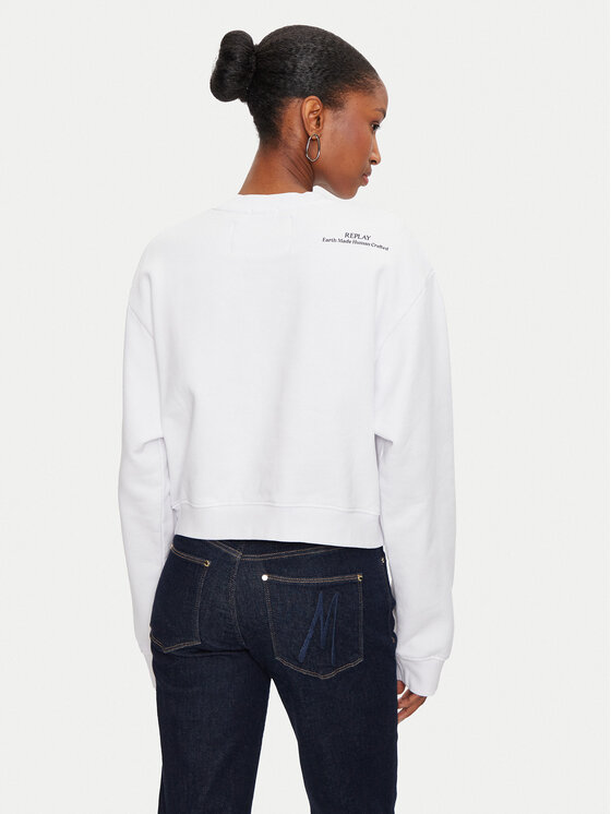 REPLAY REPLAY Суитшърт W3104D.000.23040P Бял Regular Fit