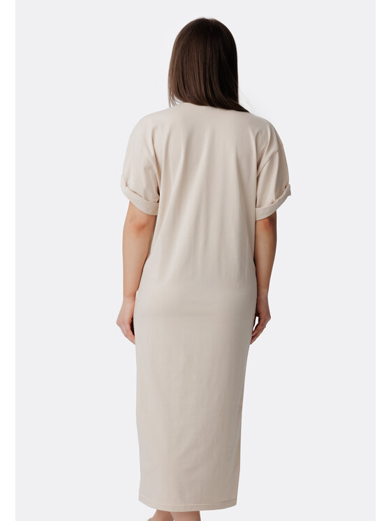 LAURELLA LAURELLA Sukienka codzienna 4SS205 Beżowy Regular Fit