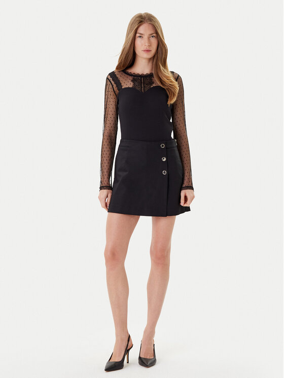 Morgan Morgan Μπλουζάκι 252-TIPO 979 Μαύρο Slim Fit