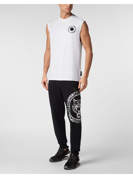 Plein Sport Plein Sport Tank top 14169 Biały Regular Fit