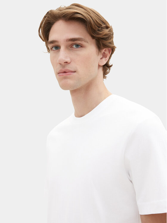 Tom Tailor Tom Tailor Komplet t-shirt majic﻿ 1037741 Bela Regular Fit