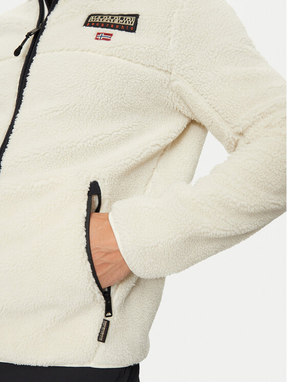 Napapijri Napapijri Felpa di pile T-Tynik NP0A4IA8 Beige Regular Fit