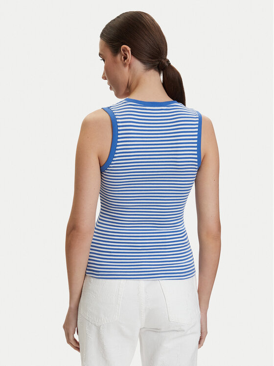 Tommy Jeans Tommy Jeans Top DW0DW20673 Niebieski Slim Fit