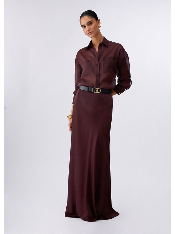Liu Jo Liu Jo Spódnica maxi CA6177T522AP9646 Brązowy Regular Fit