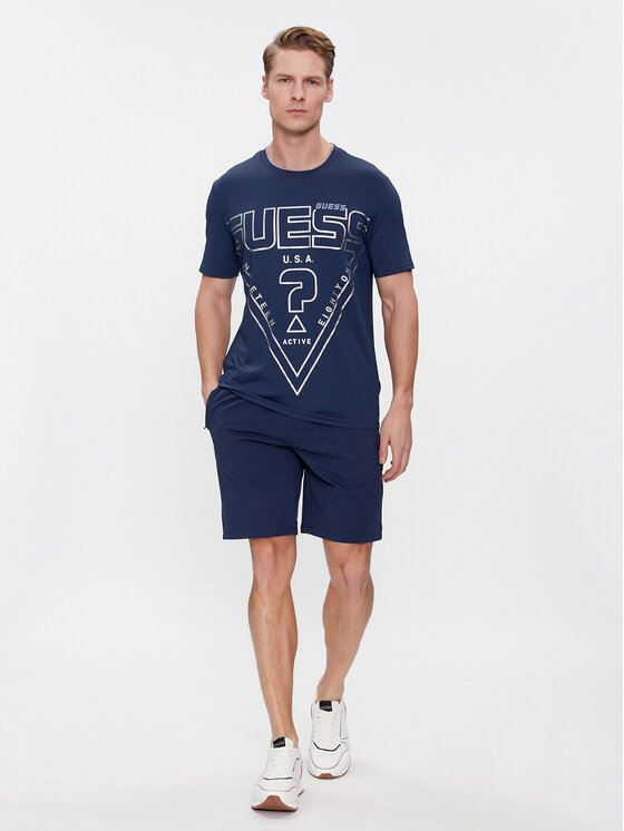 Guess Guess T-Shirt Lugh Z4RI07 KC220 Dunkelblau Slim Fit