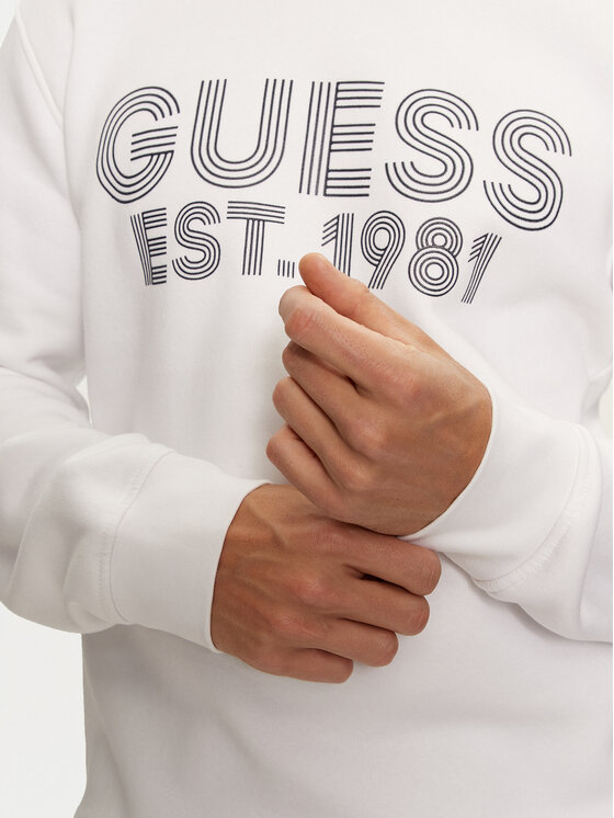 Guess Guess Felpa M4YQ08 K9Z21 Bianco Regular Fit