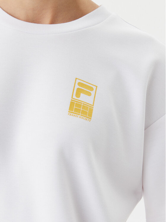 Fila Fila T-shirt Lisakovsk FAW1044 Bijela Loose Fit
