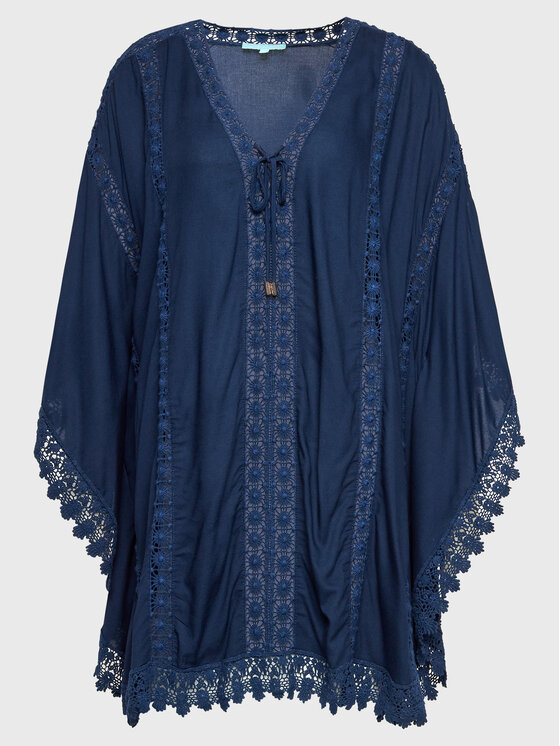 Melissa Odabash Melissa Odabash Poncho Cindy Blu scuro
