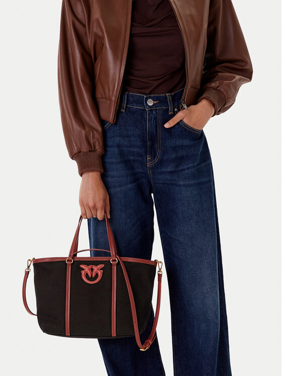 PINKO PINKO Käekott Miranda Shopper Classic PE 25 PLTT 104714 A2G2 Must