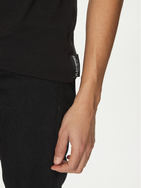 Plein Sport Plein Sport Majica SAEC MTK8008 STE001N Črna Regular Fit