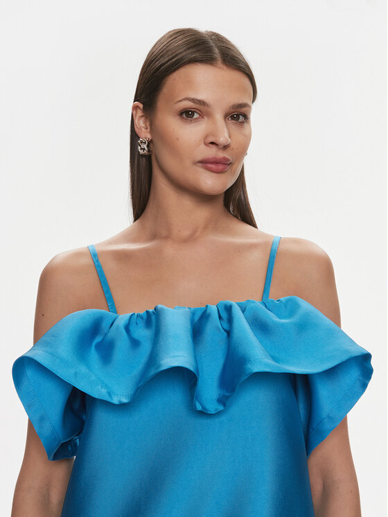 Silvian Heach Silvian Heach Kokteiļkleita Vestito Corto GPP24396VE Zils Regular Fit