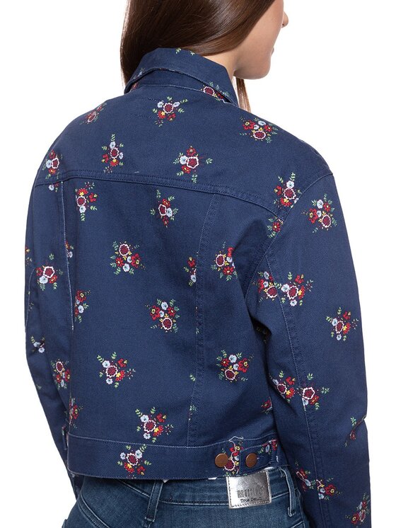 Wrangler Wrangler Giacca da donna RETRO CROP Blu Regular Fit