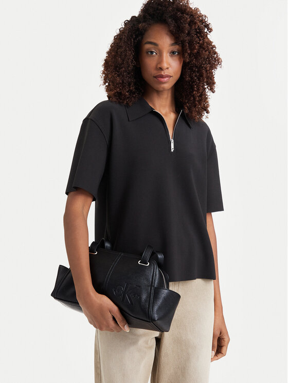 Calvin Klein Calvin Klein Torebka Pockets Monologo Shoulder Bag LV04F3688G Czarny