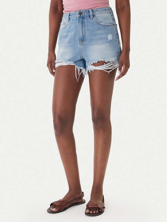 Eleh Eleh Jeansshorts EL122 Blau Regular Fit