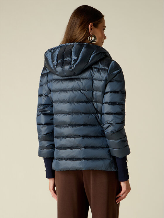 Oltre Oltre Giubbotto piumino F805R001532N003 Blu Regular Fit