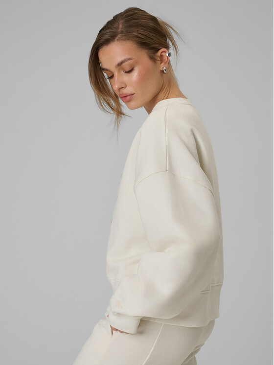 4F 4F Bluza WINTER CLUB Kremowy Loose Fit
