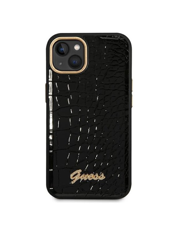 Guess Guess Etui na telefon Croco Collection Czarny