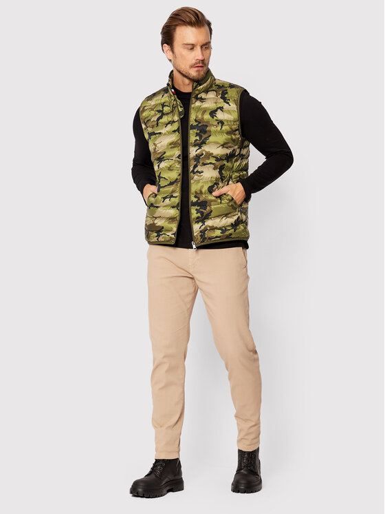 Tommy Hilfiger Tommy Hilfiger Vestă MW0MW18762 Verde Regular Fit