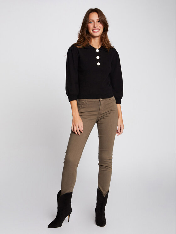 Morgan Morgan Jeans hlače 211-PETRA Zelena Skinny Fit