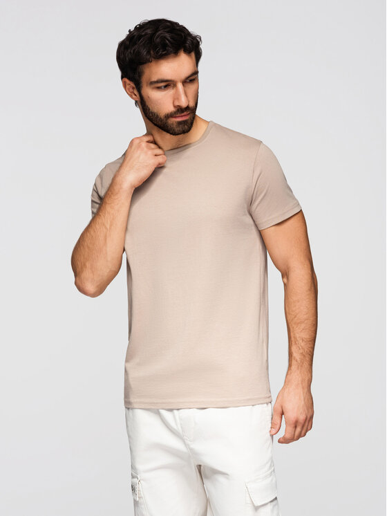 Ombre Ombre Komplet t-shirtów OM-TSBS-0268 Kolorowy Regular Fit