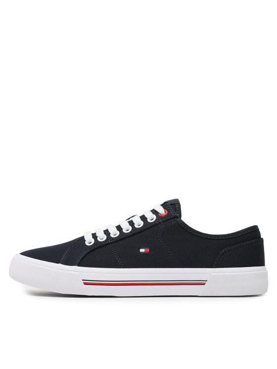 Tommy Hilfiger Tommy Hilfiger Tenisky Core Corporate Vulc Canvas FM0FM04560 Tmavomodrá