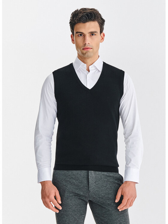 Pako Lorente Pako Lorente Sweter P25WP-2X-036 Czarny Classic Fit