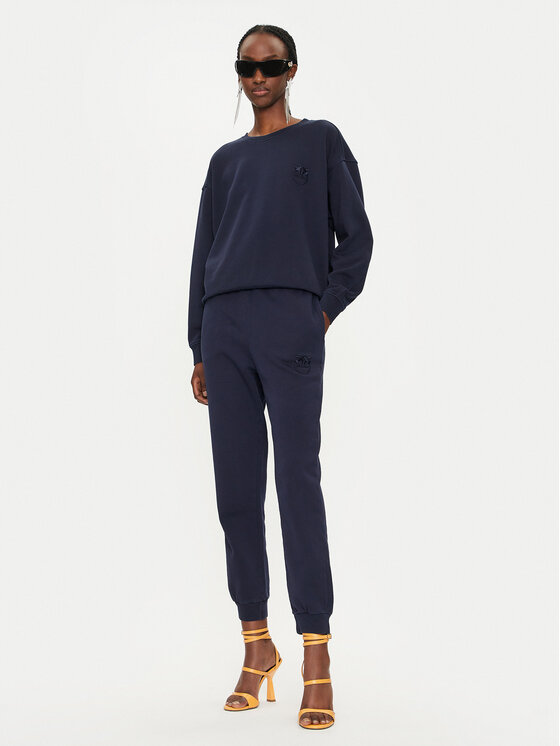 PINKO Pinko Pulóver Felpa 101831 A21P Sötétkék Regular Fit