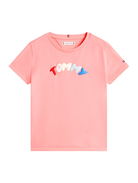 Tommy Hilfiger Tommy Hilfiger T-Shirt KG0KG09246 Hellrosa Regular Fit