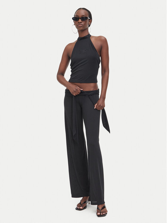 Juicy Couture Juicy Couture Top JCWCT226331 Crna Slim Fit
