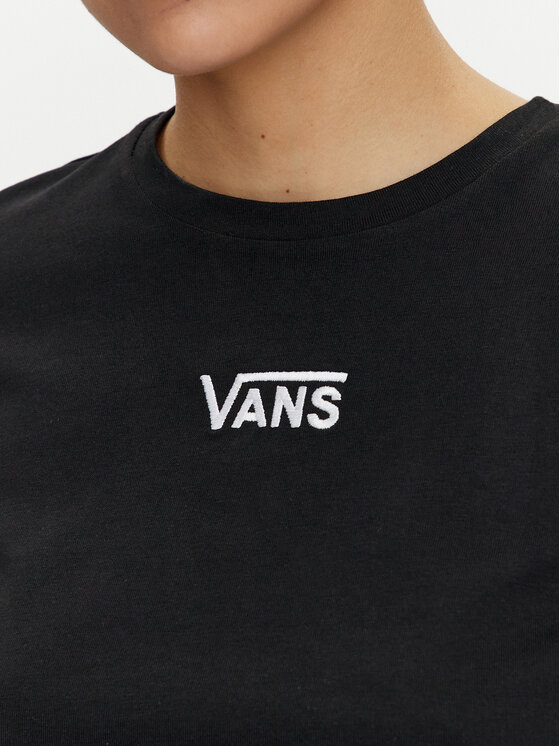 Vans Vans Tričko Flying V Crew Crop Ii VN000GFF Čierna Regular Fit