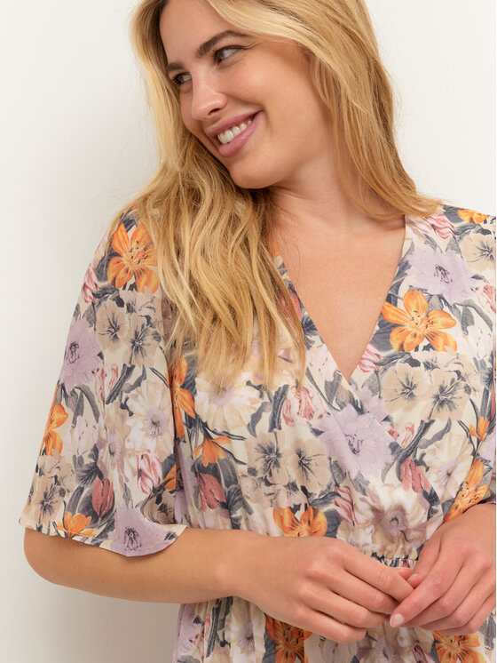 Kaffe Kaffe Sommerkleid Sorita 10507403 Bunt Regular Fit