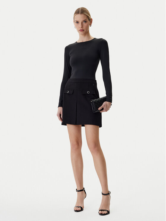 Guess Guess Spódnica mini W6RD57 KCMU2 Czarny Classic Fit