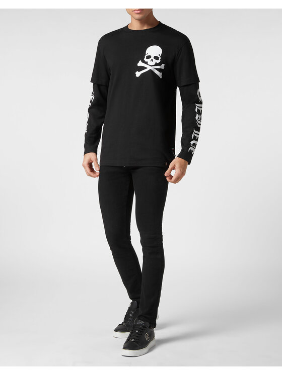 PHILIPP PLEIN PHILIPP PLEIN Tričko 14855 Čierna Regular Fit