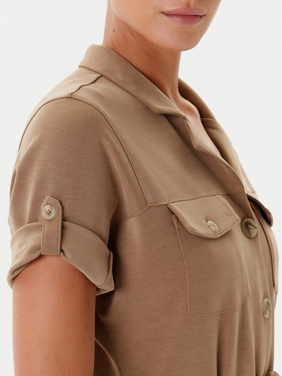 TATUUM Tatuum Košilové šaty Zoe T2502.203 Béžová Regular Fit