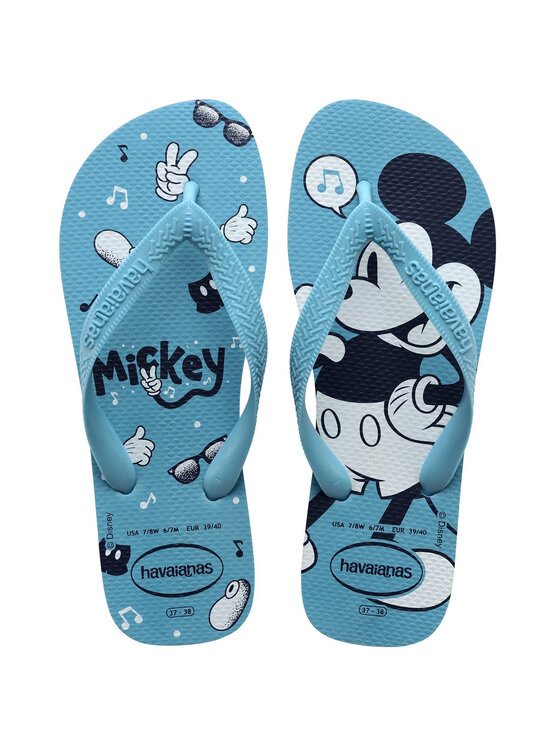 Japonki Havaianas, Rozmiar 29/30, Niebieskie, HAVAIANAS Infradito Bambini e ragazzi Hav. top disney tranquility 4139412.1808 Blu