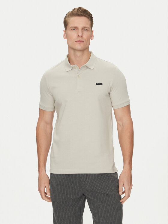 Calvin Klein Calvin Klein Polo majica K10K111196 Siva Slim Fit