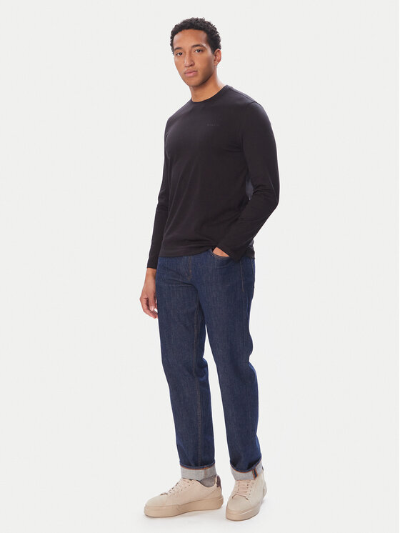 Bugatti Bugatti Longsleeve 8330-25044F Μαύρο Regular Fit