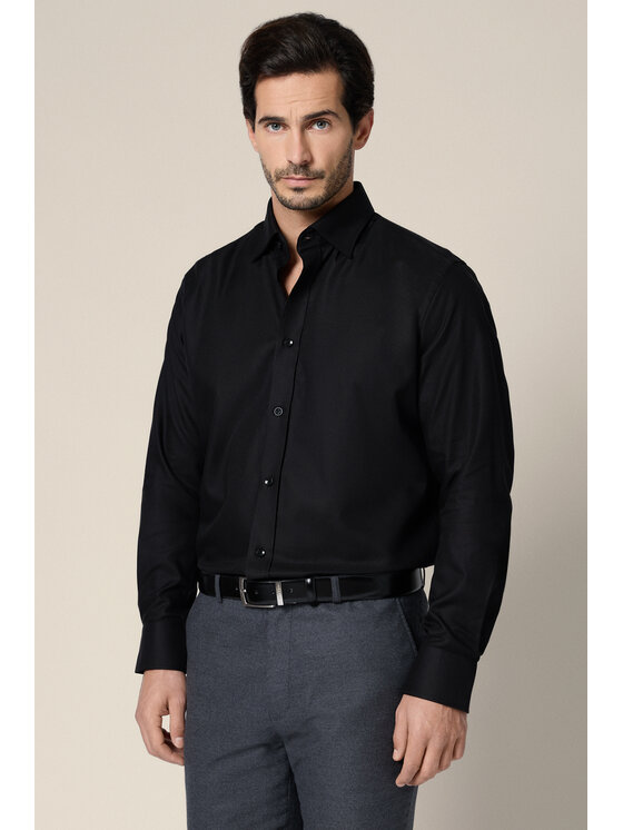 Lancerto Lancerto Koszula Assunta KO073225000015 Czarny Regular Fit