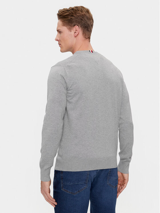 Tommy Hilfiger Tommy Hilfiger Sweter MW0MW30955 Szary Regular Fit