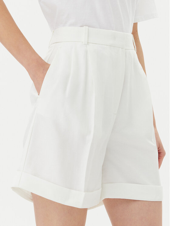 Tommy Hilfiger Tommy Hilfiger Шорти от плат WW0WW47213 Екрю Regular Fit