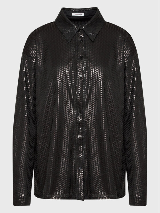 Glamorous Риза TM0671 Черен Regular Fit
