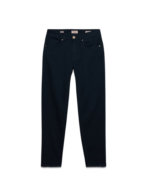 Oltre Oltre Pantaloni di tessuto P784R008237N034 Blu Skin Fit