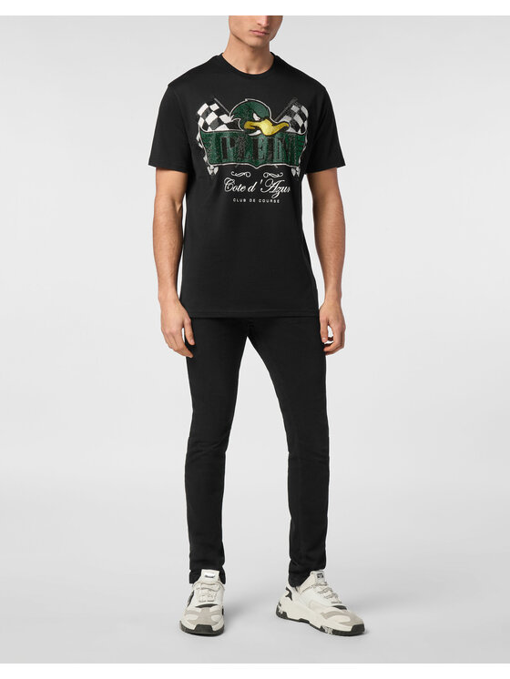 PHILIPP PLEIN PHILIPP PLEIN T-Shirt 23525 Czarny Regular Fit