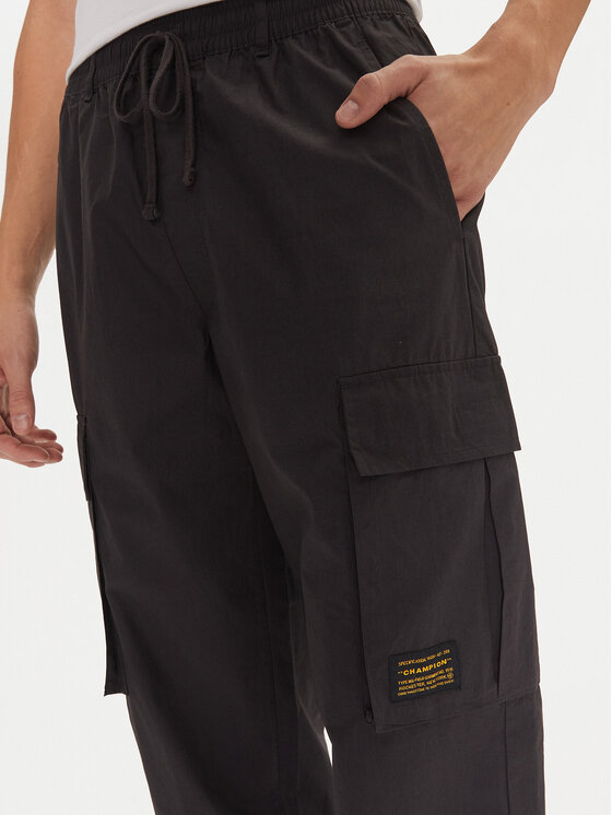 Champion Champion Sportinės kelnės 220415 Juoda Loose Fit
