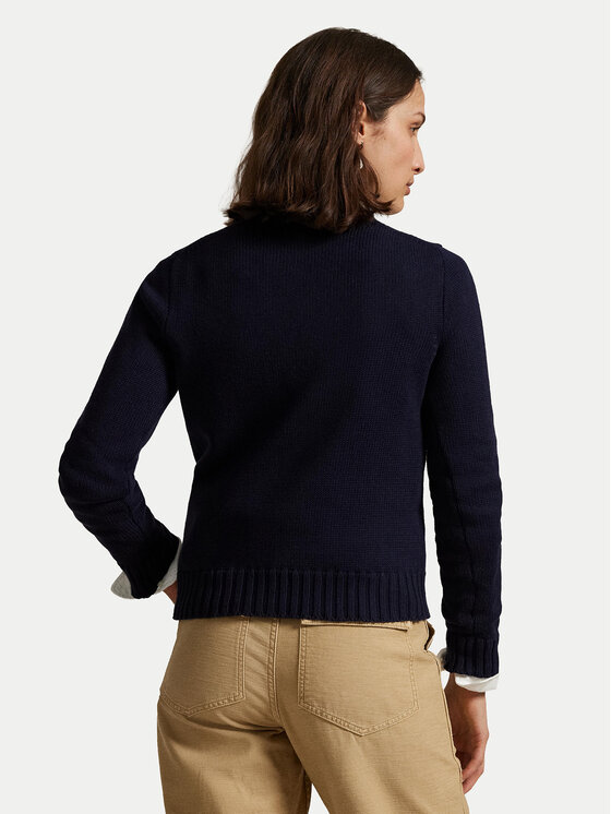 Polo Ralph Lauren Polo Ralph Lauren Sweter 211896939001 Granatowy Regular Fit